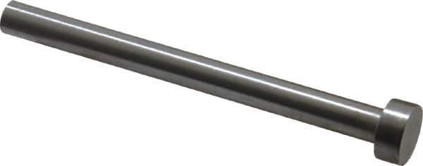 Gibraltar - 1/4" Pin Diam, 7/16" Head Diam x 3/16" Head Height, 3" OAL, Hard Core Pin - Steel, 2-13/16" Pin Length - USA Tool & Supply