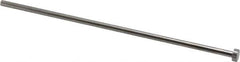 Gibraltar - 4mm Pin Diam, 8mm Head Diam x 3mm Head Height, 160mm OAL, Straight Ejector Pin - Steel, 157mm Pin Length - USA Tool & Supply