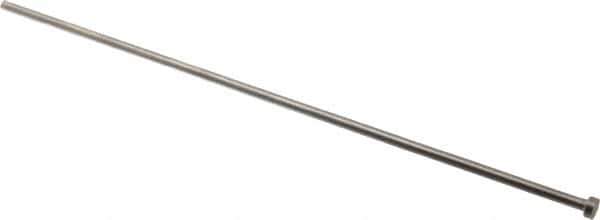 Gibraltar - 4.5mm Pin Diam, 8mm Head Diam x 3mm Head Height, 250mm OAL, Straight Ejector Pin - Steel, 247mm Pin Length - USA Tool & Supply