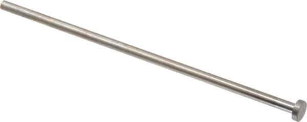 Gibraltar - 5mm Pin Diam, 10mm Head Diam x 3mm Head Height, 160mm OAL, Straight Ejector Pin - Steel, 157mm Pin Length - USA Tool & Supply