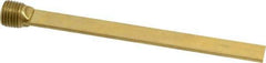 Made in USA - 1/4" NPT Thread, Straight, Die & Mold Cooling Baffle - 5" OAL, Brass - USA Tool & Supply