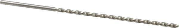 Accupro - #47, 130° Point, Parabolic Flute, Vanadium High Speed Steel Taper Length Drill Bit - Bright Finish, 2-7/32" Flute Length, 3-11/32" OAL - USA Tool & Supply