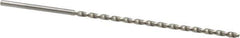 Accupro - #47, 130° Point, Parabolic Flute, Vanadium High Speed Steel Taper Length Drill Bit - Bright Finish, 2-7/32" Flute Length, 3-11/32" OAL - USA Tool & Supply