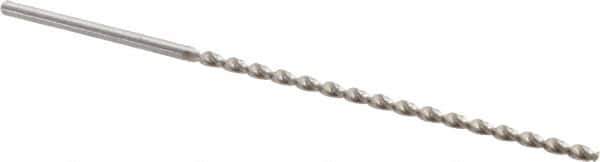 Accupro - #45, 130° Point, Parabolic Flute, Vanadium High Speed Steel Taper Length Drill Bit - Bright Finish, 2-7/32" Flute Length, 3-11/32" OAL - USA Tool & Supply
