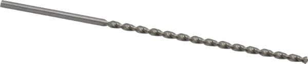 Accupro - #44, 130° Point, Parabolic Flute, Vanadium High Speed Steel Taper Length Drill Bit - Bright Finish, 2-5/16" Flute Length, 3-17/32" OAL - USA Tool & Supply