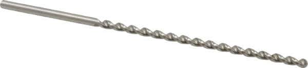 Accupro - #38, 130° Point, Parabolic Flute, Vanadium High Speed Steel Taper Length Drill Bit - Bright Finish, 2-7/16" Flute Length, 3-3/4" OAL - USA Tool & Supply