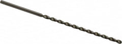 Accupro - #31 130° Parabolic Flute Vanadium High Speed Steel Taper Length Drill Bit - USA Tool & Supply