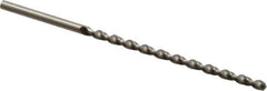 Accupro - #22, 130° Point, Parabolic Flute, Vanadium High Speed Steel Taper Length Drill Bit - Bright Finish, 3-1/16" Flute Length, 4-11/16" OAL - USA Tool & Supply