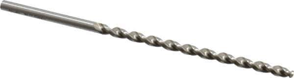 Accupro - #17, 130° Point, Parabolic Flute, Vanadium High Speed Steel Taper Length Drill Bit - Bright Finish, 3-7/32" Flute Length, 4-31/32" OAL - USA Tool & Supply