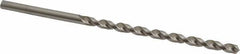 Accupro - #4, 130° Point, Parabolic Flute, Vanadium High Speed Steel Taper Length Drill Bit - Bright Finish, 3-19/32" Flute Length, 5-15/32" OAL - USA Tool & Supply