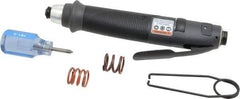 Ingersoll-Rand - 1/4" Bit Holder, 1,000 RPM, Inline Handle Air Screwdriver - 3 to 40 In/Lb Torque, 16 CFM - USA Tool & Supply