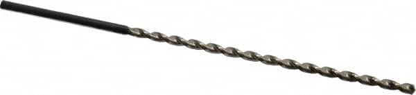 Extra Length Drill Bit: 0.1614″ Dia, 130 °, High Speed Steel Bright Finish, 4.724″ Flute Length, Parabolic Flute, Straight-Cylindrical Shank, Series 502