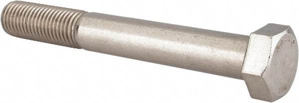 Value Collection - M20x2.50mm Metric Coarse, 150mm Length Under Head Hex Head Cap Screw - Partially Threaded, Grade 316 & Austenitic A4 Stainless Steel, Uncoated, 30mm Hex - USA Tool & Supply