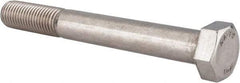 Value Collection - M20x2.50mm Metric Coarse, 160mm Length Under Head Hex Head Cap Screw - Partially Threaded, Grade 316 & Austenitic A4 Stainless Steel, Uncoated, 30mm Hex - USA Tool & Supply