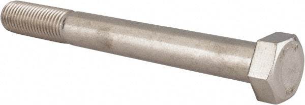 Value Collection - M20x2.50mm Metric Coarse, 180mm Length Under Head Hex Head Cap Screw - Partially Threaded, Grade 316 & Austenitic A4 Stainless Steel, Uncoated, 30mm Hex - USA Tool & Supply