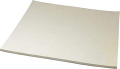 Made in USA - 12" Long, 12" Wide, 1/4" Thick, Buna-N Rubber Foam Sheet - 50 to 60 Durometer, White, -20 to 180°F, 1,000 to 1,200 psi Tensile Strength, Stock Length - USA Tool & Supply