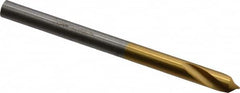 Guhring - 4mm Body Diam, 90°, 55mm OAL, High Speed Steel Spotting Drill - USA Tool & Supply