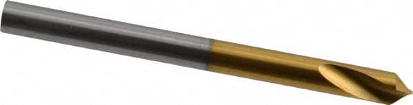 Guhring - 5mm Body Diam, 90°, 62mm OAL, High Speed Steel Spotting Drill - USA Tool & Supply