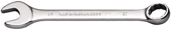 Facom - 16mm 12 Point Offset Combination Wrench - 15° Offset Angle, 6-1/4" OAL, Steel, Satin Finish - USA Tool & Supply