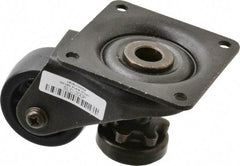 Sunnex - 1" Wide, Nylon Swivel Caster - 200 Lb Capacity, Top Plate Mount, 2.87" x 2.87" Plate, Ball Bearing - USA Tool & Supply