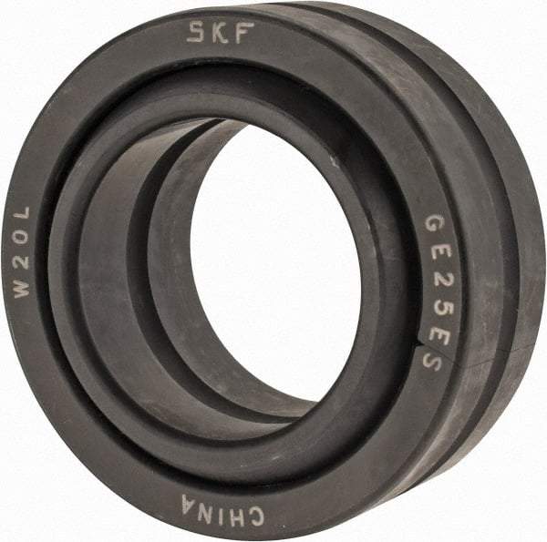 SKF - 25mm Bore Diam, 10,800 Lb Dynamic Capacity, Spherical Plain Bearing - 54,000 Lb Static Load Capacity - USA Tool & Supply