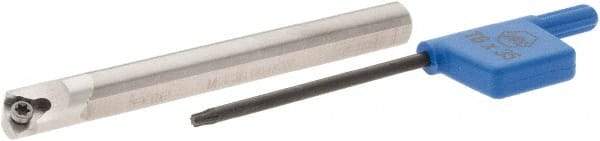 Iscar - 7mm Min Bore Diam, 59mm OAL, 6mm Shank Diam, MGSI Indexable Boring Bar - 06IR Insert, Screw Holding Method - USA Tool & Supply