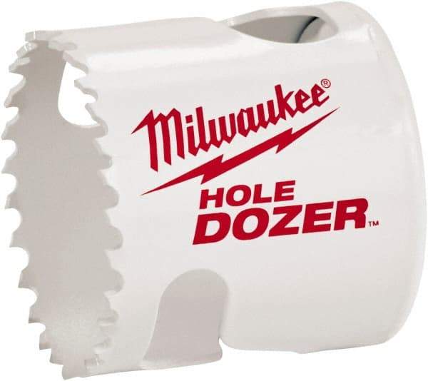 Milwaukee Tool - 1-9/16" Diam, 1-1/2" Cutting Depth, Hole Saw - Bi-Metal Saw, Toothed Edge - USA Tool & Supply