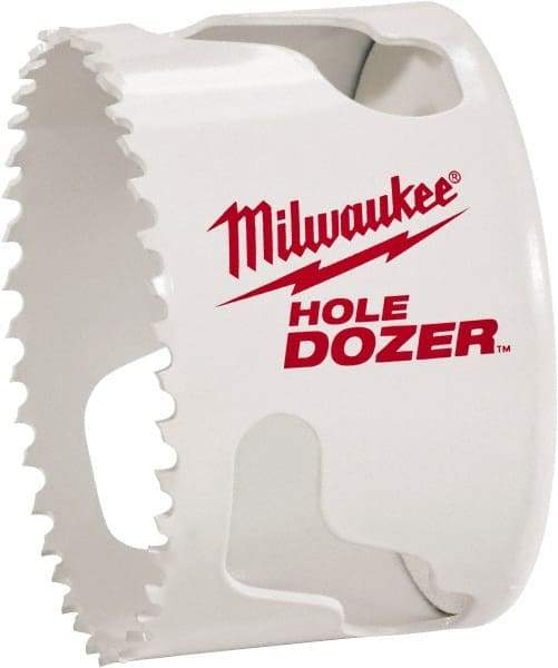 Milwaukee Tool - 2-1/4" Diam, 1-1/2" Cutting Depth, Hole Saw - Bi-Metal Saw, Toothed Edge - USA Tool & Supply