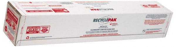 Recyclepak - 48 Inch Long x 8-1/2 Inch Wide x 8-1/2 Inch Deep, Lamp Recycling Box - 30 Piece, T12 or 60 Piece, T8 Capacity, 4 Ft. Box - USA Tool & Supply