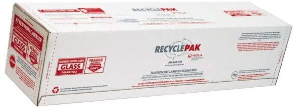 Recyclepak - 48 Inch Long x 12 Inch Wide x 12 Inch Deep, Lamp Recycling Box - 68 Piece, T12 or 146 Piece, T8 Capacity, 4 Ft. Large Box - USA Tool & Supply