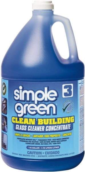 Simple Green - 1 Gal Bottle Unscented Glass Cleaner - Concentrated, Use on Glass Surfaces - USA Tool & Supply