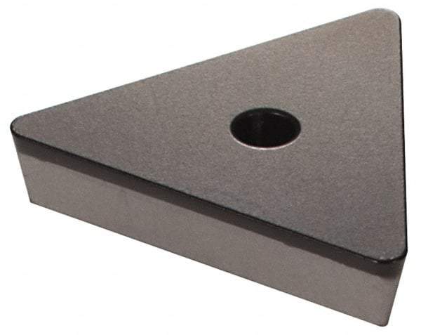 Iscar - TPU322 Grade IC5005 Carbide Milling Insert - TiCN/Al2O3/TiN Finish, 1/8" Thick, 0.3748" Inscribed Circle, 0.8mm Corner Radius - USA Tool & Supply