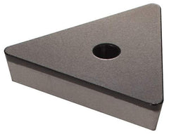 Iscar - TPU322 Grade IC5005 Carbide Milling Insert - TiCN/Al2O3/TiN Finish, 1/8" Thick, 0.3748" Inscribed Circle, 0.8mm Corner Radius - USA Tool & Supply