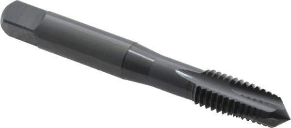 OSG - M10x1.50 Metric Coarse, 3 Flute, Oxide Finish, Powdered Metal Spiral Point Tap - Plug Chamfer, Right Hand Thread, 2-15/16" OAL, 1-1/4" Thread Length, 0.381" Shank Diam, 6H Class of Fit, Series 344 - Exact Industrial Supply