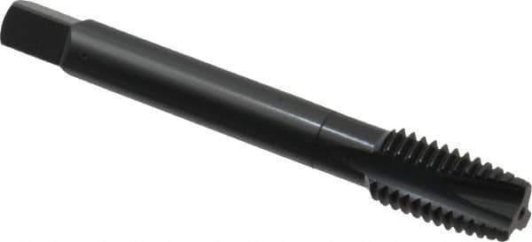 OSG - M12x1.75 Metric Coarse, 3 Flute, Oxide Finish, Powdered Metal Spiral Point Tap - Plug Chamfer, Right Hand Thread, 3-3/8" OAL, 1-21/32" Thread Length, 0.367" Shank Diam, 6H Class of Fit, Series 344 - Exact Industrial Supply