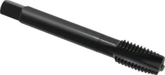 OSG - M12x1.75 Metric Coarse, 3 Flute, Oxide Finish, Powdered Metal Spiral Point Tap - Plug Chamfer, Right Hand Thread, 3-3/8" OAL, 1-21/32" Thread Length, 0.367" Shank Diam, 6H Class of Fit, Series 344 - Exact Industrial Supply