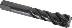 OSG - 3/4-16 UNF 4 Flute 3B Bottoming Spiral Flute Tap - Vanadium High Speed Steel, Oxide Finish, 4-1/4" OAL, Right Hand Flute, Right Hand Thread, H3 - USA Tool & Supply
