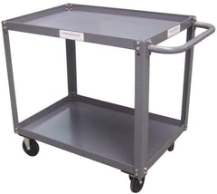 Value Collection - 1,200 Lb Capacity, 24" Wide x 48" Long x 37" High Service Cart - 2 Shelf, Steel - USA Tool & Supply