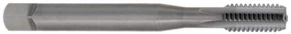 OSG - M4x0.70 Metric Coarse 6H 4 Flute Bright Finish Solid Carbide Straight Flute Machine Tap - Plug, Right Hand Thread, 2-1/8" OAL, 3/4" Thread Length, D4 Limit, Oversize - USA Tool & Supply
