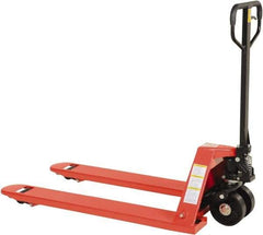 Vestil - 5,500 Lb Capacity, 7-3/4" Lift Economy Pallet Truck - 2-7/8" Min Lift Height, 48" Fork Length x 27" Fork Width, 27" Overall Width - USA Tool & Supply