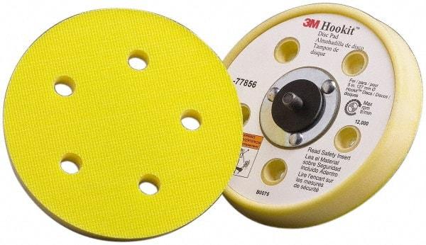 3M - 5" Diam Hook & Loop Disc Backing Pad - Soft Density, 12,000 RPM - USA Tool & Supply