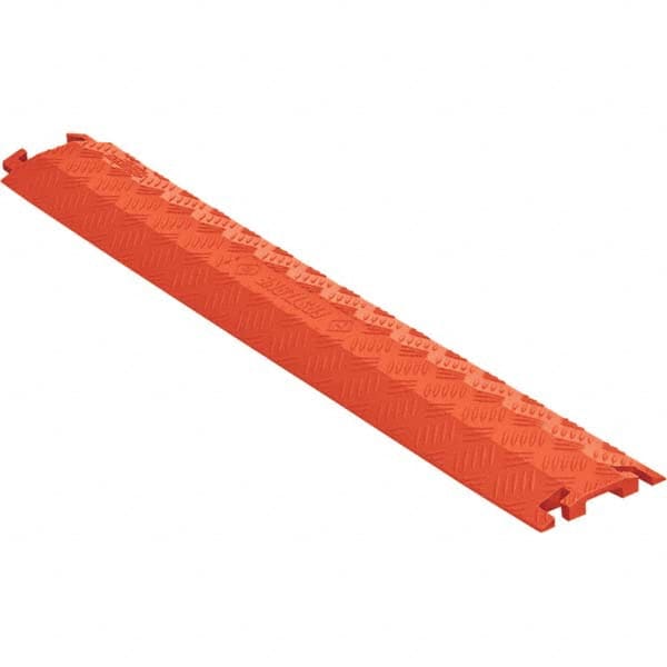 Checkers - On Floor Cable Covers Cover Material: Polyurethane Number of Channels: 1-1/2 - USA Tool & Supply