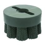 10" Diameter - Shell-Mill Holder Crimped Filament Disc Brush - 0.026/120 Grit - USA Tool & Supply