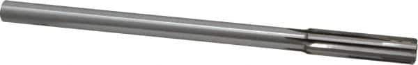 Made in USA - 0.515" Carbide-Tipped 6 Flute Chucking Reamer - Straight Flute, 7/16" Straight Shank, 2" Flute Length, 8" OAL - USA Tool & Supply