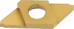 NTK - CTP FRN ZM3 Grade, 0.0591" Cutting Width, Carbide Cutoff Insert - 0° Neutral Lead Angle, 0.002" Cnr Rad, TiN Coated - USA Tool & Supply