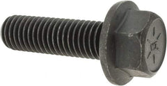 Value Collection - 1/2-13 UNC, 1-3/4" Length Under Head, Hex Drive Flange Bolt - 1-1/4" Thread Length, Grade 8 Alloy Steel, Smooth Flange, Phosphate & Oil Finish - USA Tool & Supply