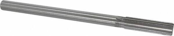 Made in USA - 0.628" High Speed Steel 8 Flute Chucking Reamer - Straight Flute, 0.5615" Straight Shank, 2-1/4" Flute Length, 9" OAL - USA Tool & Supply