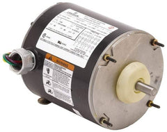 US Motors - 1/2 hp, TEAO Enclosure, Manual Thermal Protection, 1,725 RPM, 115/230 Volt, 60 Hz, Industrial Electric AC/DC Motor - Size 48 Frame, Band Mount, 1 Speed, Ball Bearings, 5.0/2.5 Full Load Amps, B Class Insulation, CW Drive End Rev - USA Tool & Supply