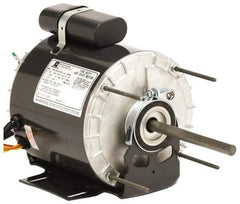 US Motors - 1/6 hp, TENV Enclosure, Auto Thermal Protection, 1,075 RPM, 115 Volt, 60 Hz, Industrial Electric AC/DC Motor - Size 48 Frame, Hub/Stud Mount, 2 Speed, Ball Bearings, B Class Insulation, Reversible - USA Tool & Supply