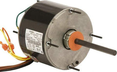 US Motors - 1/2 hp, TEAO Enclosure, Auto Thermal Protection, 1,075 RPM, 208-230 Volt, 60 Hz, Industrial Electric AC/DC Motor - Size 48 Frame, Hub Mount, 1 Speed, Ball Bearings, 5.1-5.8 Full Load Amps, B Class Insulation, CCW Lead End - USA Tool & Supply